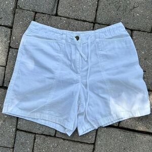 New York & Company White Bermuda Shorts Classic Style
